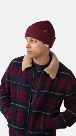 Muts Barts Men Derval Beanie Burgundy -ontdek een breed assortiment van outdoor kleding 003 197
