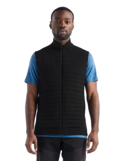 Bodywarmer Icebreaker Men ZoneKnit Insulated Vest Black
