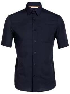 T-Shirt Icebreaker Men Steveston SS Shirt Midnight Navy