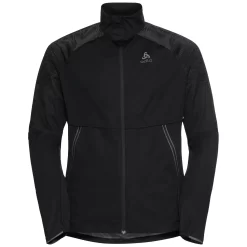 Hardloopjack Odlo Men Jacket Zeroweight Pro Warm Reflective Black