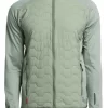 Jas Tenson Men TXlite Hybrid Zip Grijs Groen -ontdek een breed assortiment van outdoor kleding 1 5017391648 5