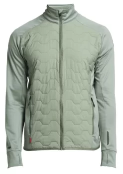 Jas Tenson Men TXlite Hybrid Zip Grijs Groen