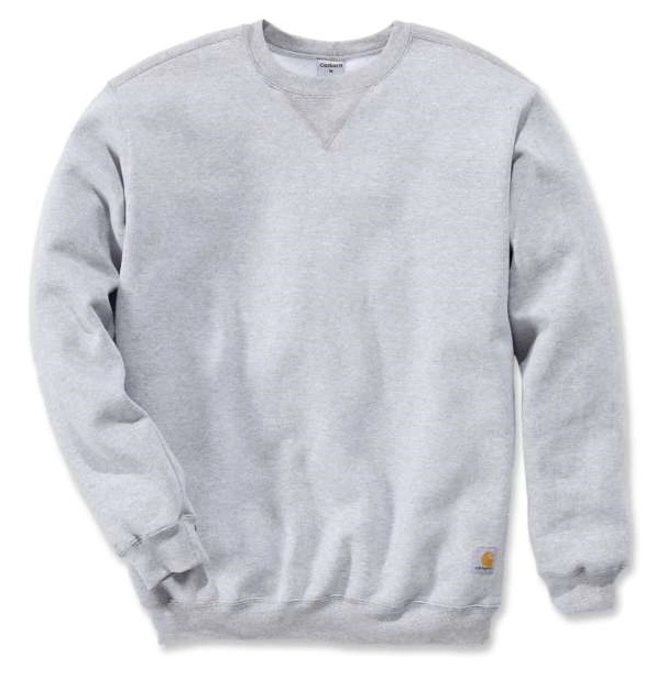 Trui Carhartt Men Midweight Crewneck Sweatshirt Heather Grey 3 Trui Carhartt Men Midweight Crewneck Sweatshirt Heather Grey