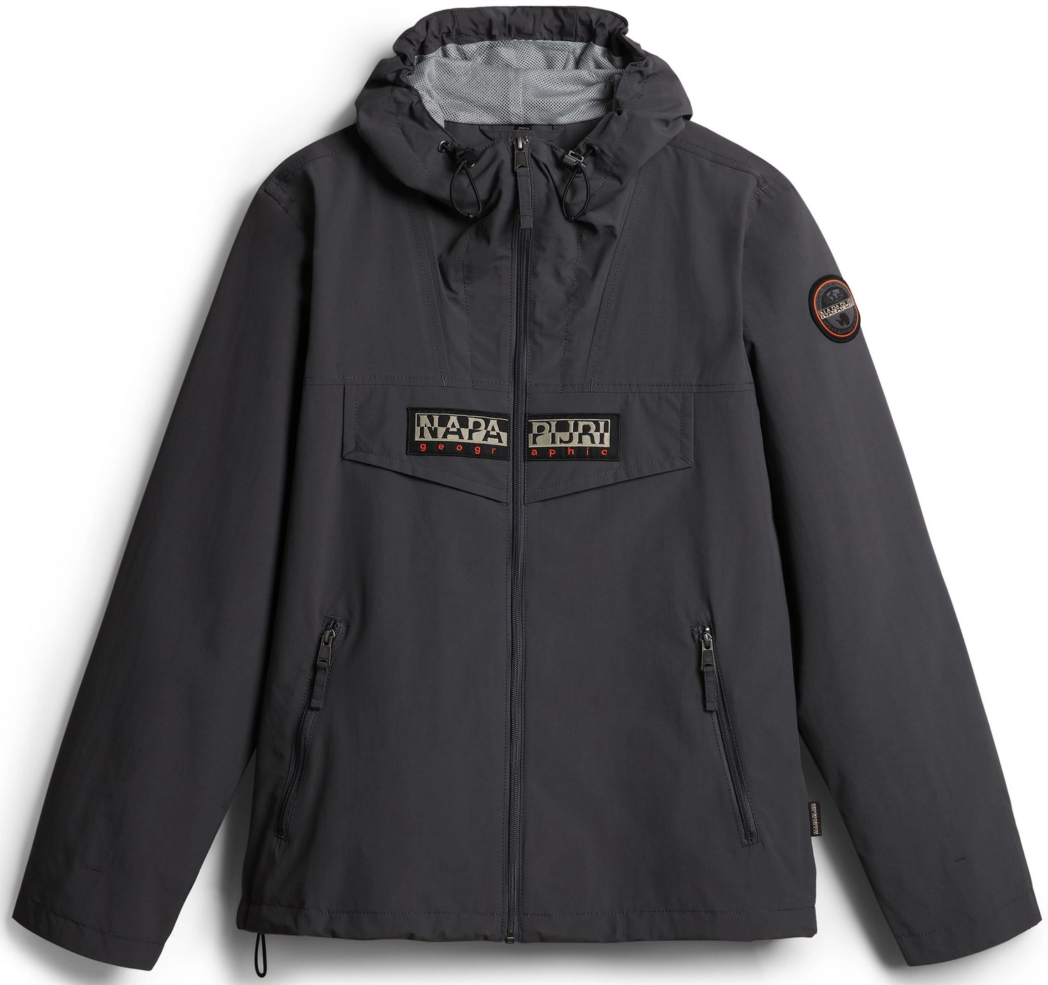 Jas Napapijri Men Rainforest Summer Open Dark Grey Solid 3 Jas Napapijri Men Rainforest Summer Open Dark Grey Solid