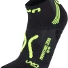 Sokken Uyn Men Run Marathon Zero Black Yellow Fluo