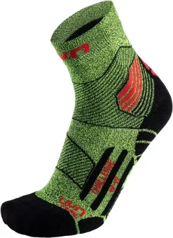 Sokken Uyn Men Run Trail Challenge Yellow Fluo Melange Red