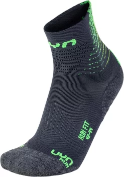 Sokken Uyn Men Run Fit Anthracite Green Lime
