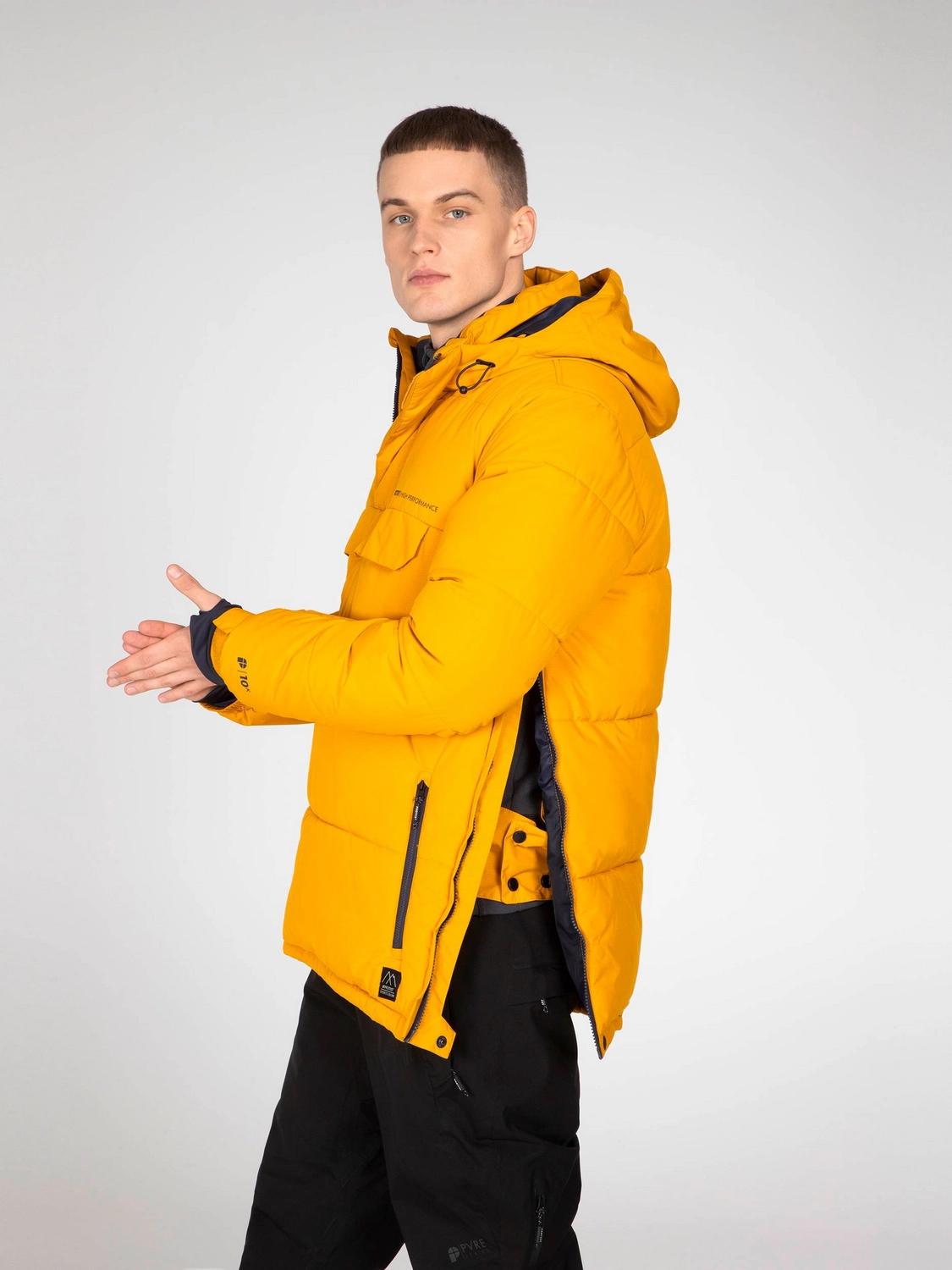 Ski Jas Protest Men Barnard Dark Yellow 4 Ski Jas Protest Men Barnard Dark Yellow - Afbeelding 2