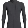Vest Icebreaker Men Descender LS Zip Jet Heather Black