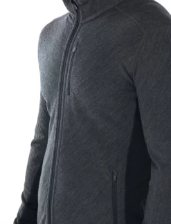 Vest Icebreaker Men Descender LS Zip Jet Heather Black -ontdek een breed assortiment van outdoor kleding 104853A01 7