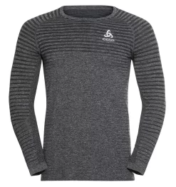Sportshirt Odlo Men LS Crew Neck Essential Seamless Grijs