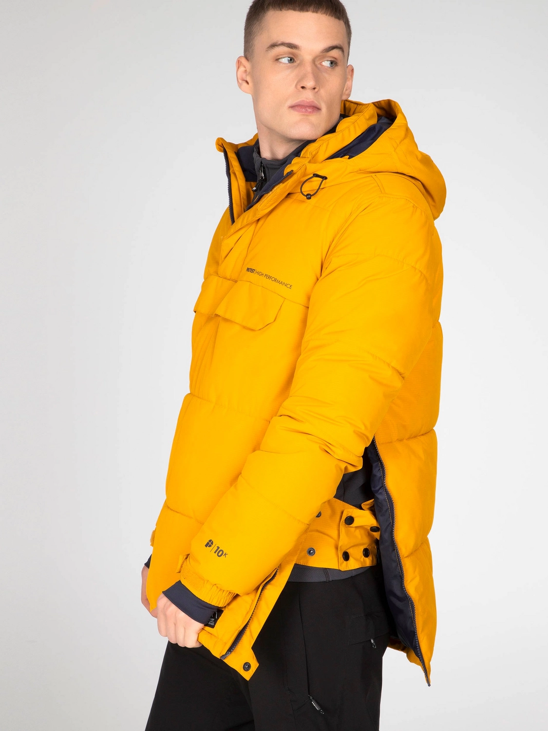 Ski Jas Protest Men Barnard Dark Yellow 5 Ski Jas Protest Men Barnard Dark Yellow - Afbeelding 3