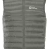 Bodywarmer Jack Wolfskin Men Pack & Go Down Vest Gecko Green -ontdek een breed assortiment van outdoor kleding 1207011 4143 a020