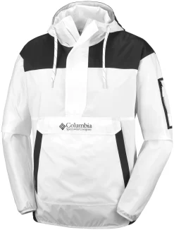 Jas Columbia Men Challenger Windbreaker White Black