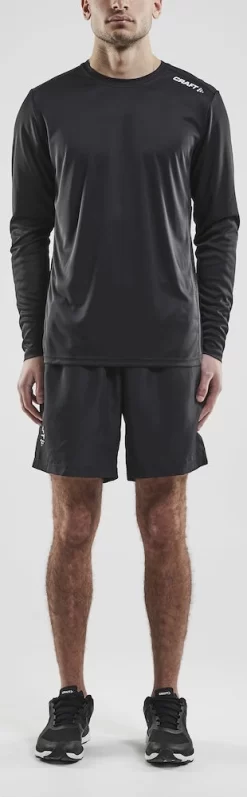 Longsleeve Craft Men Rush LS Tee Black -ontdek een breed assortiment van outdoor kleding 1907364 999000 RUSH20LS20TEE C6