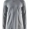 Longsleeve Craft Men Adv Essence LS Tee Dk Grey Melange -ontdek een breed assortiment van outdoor kleding 1908754 975000 ADV20Essence20LS20Tee Front