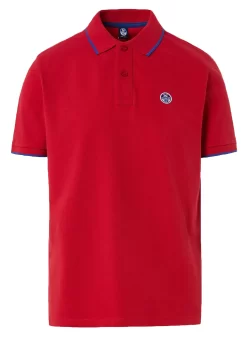 Polo North Sails Men SS Polo With Graphic Red