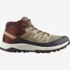 Wandelschoen Salomon Men OUTRISE Mid GTX Safari Burnt Henna Fiery Red -ontdek een breed assortiment van outdoor kleding 1l4714370053ac93a549669662bffd6b1234d4174f