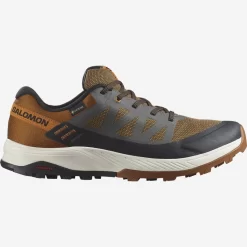 Wandelschoen Salomon Men OUTRISE GTX Beluga Black Sugar Almond