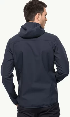 Jas Jack Wolfskin Men Bornberg Hoody Night Blue -ontdek een breed assortiment van outdoor kleding 2 1307471 1010 2 bornberg hoody m night blue 8