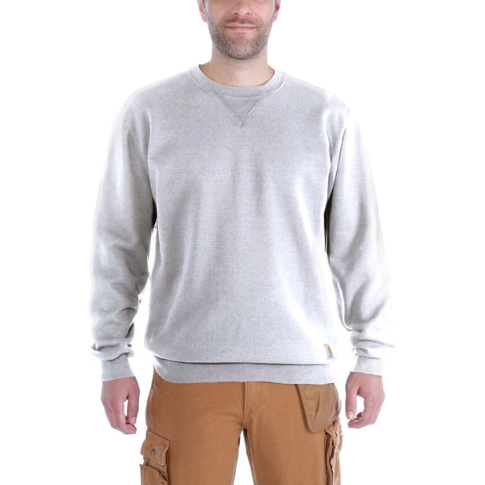 Trui Carhartt Men Midweight Crewneck Sweatshirt Heather Grey 4 Trui Carhartt Men Midweight Crewneck Sweatshirt Heather Grey - Afbeelding 2