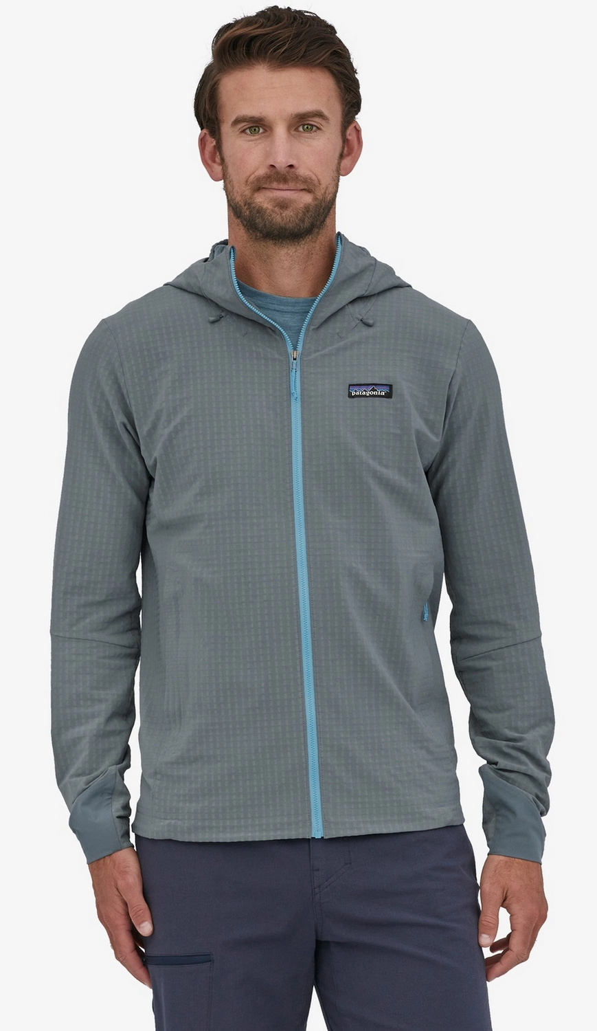 Jas Patagonia Men R1 TechFace Hoody Plume Grey 4 Jas Patagonia Men R1 TechFace Hoody Plume Grey - Afbeelding 2