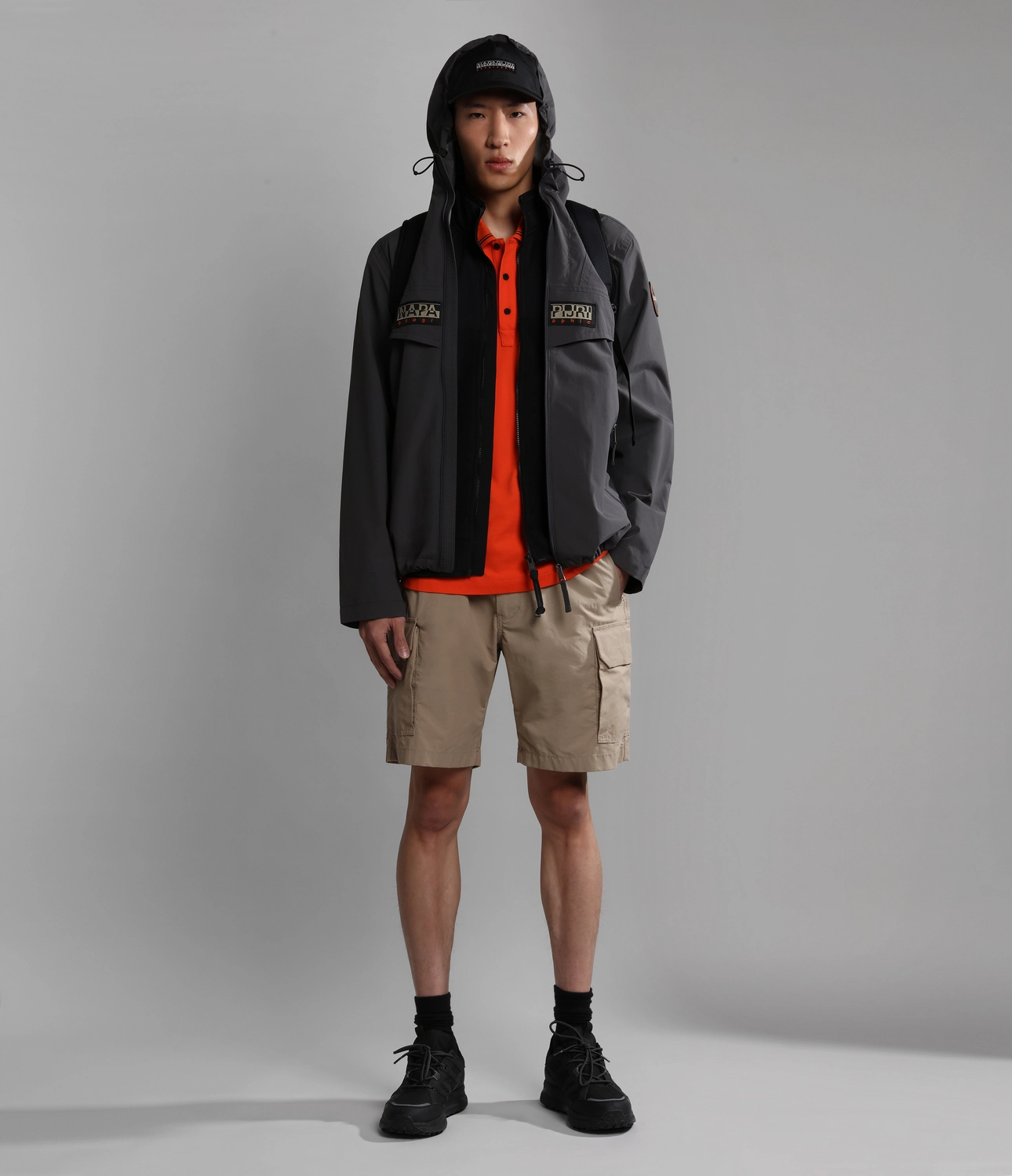 Jas Napapijri Men Rainforest Summer Open Dark Grey Solid 4 Jas Napapijri Men Rainforest Summer Open Dark Grey Solid - Afbeelding 2