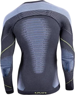 Ondershirt Uyn Men Evolutyon L/S Melange Anthracite Melange Blue Yellow Shiny -ontdek een breed assortiment van outdoor kleding 2 u100013 g976 back.png 1