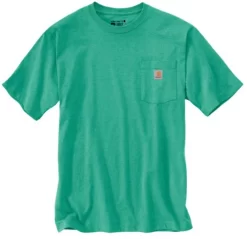T-Shirt Carhartt Men K87 Pocket Sea Green Heather