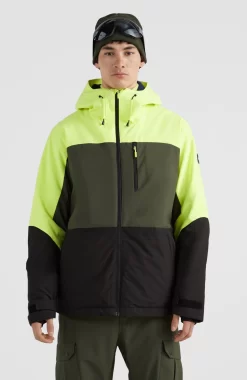 ONeill Ski Jas O'Neill Men Carbon Jacket Pyranine Yellow Colour Block 11 ONeill Ski Jas O'Neill Men Carbon Jacket Pyranine Yellow Colour Block -ontdek een breed assortiment van outdoor kleding 2500011 42015 01 MODEL