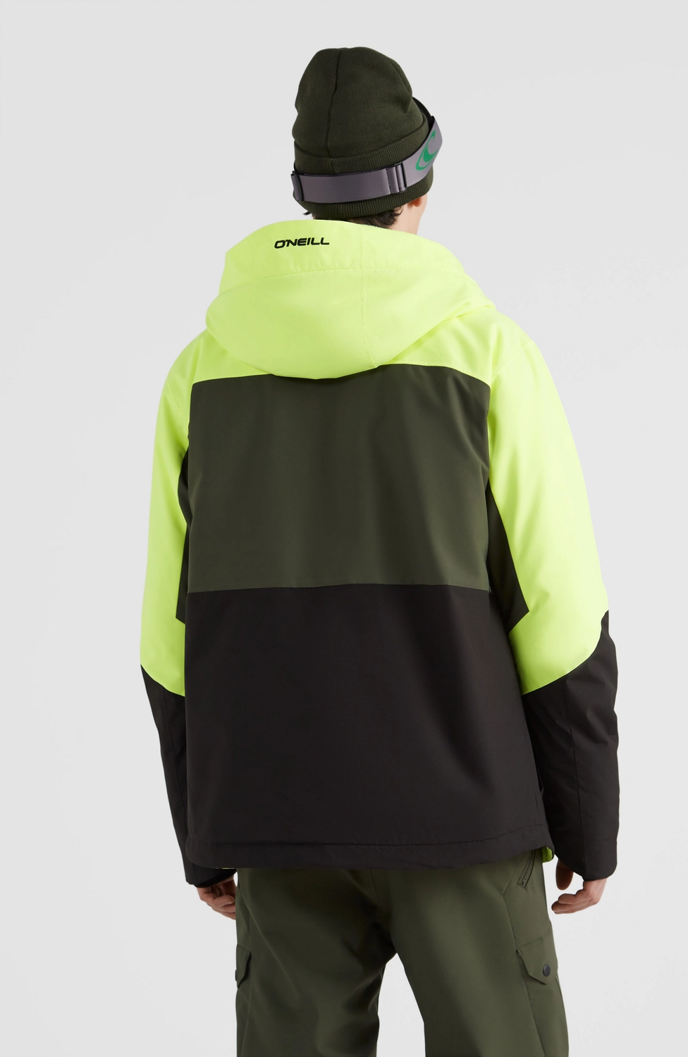 ONeill Ski Jas O'Neill Men Carbon Jacket Pyranine Yellow Colour Block 6 ONeill Ski Jas O'Neill Men Carbon Jacket Pyranine Yellow Colour Block - Afbeelding 4