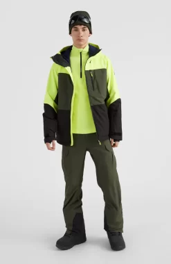 ONeill Ski Jas O'Neill Men Carbon Jacket Pyranine Yellow Colour Block 13 ONeill Ski Jas O'Neill Men Carbon Jacket Pyranine Yellow Colour Block -ontdek een breed assortiment van outdoor kleding 2500011 42015 04 MODEL