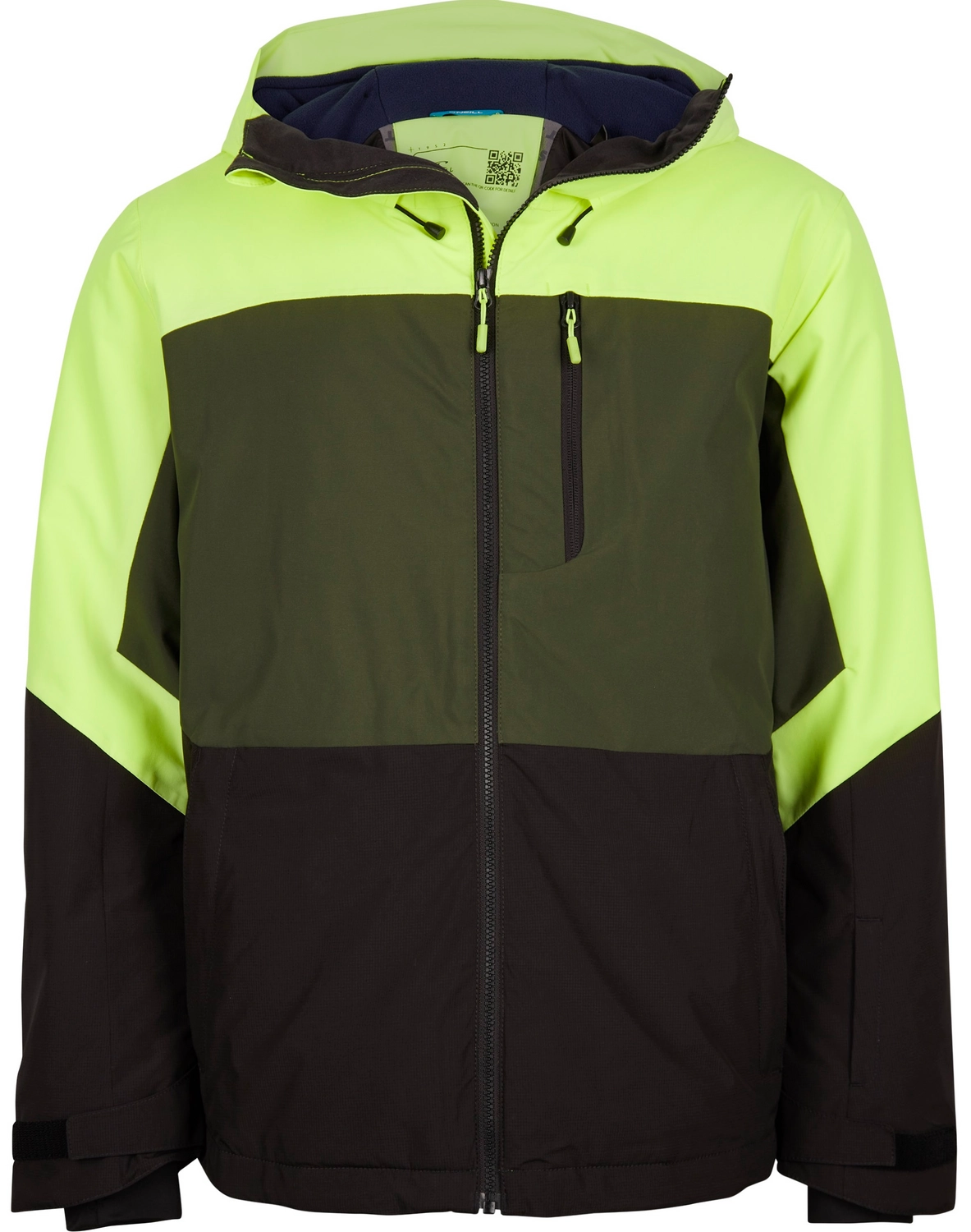 ONeill Ski Jas O'Neill Men Carbon Jacket Pyranine Yellow Colour Block 3 ONeill Ski Jas O'Neill Men Carbon Jacket Pyranine Yellow Colour Block