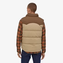 Bodywarmer Patagonia Men Reversible Bivy Down Vest Classic Tan -ontdek een breed assortiment van outdoor kleding 27588 CSC KT2