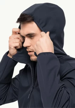 Jas Jack Wolfskin Men Bornberg Hoody Night Blue -ontdek een breed assortiment van outdoor kleding 3 1307471 1010 6 bornberg hoody m night blue 8