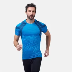 Sportshirt Odlo Men Crew Neck S/S Active Spine Indigo Bunting -ontdek een breed assortiment van outdoor kleding 3 313272 20865