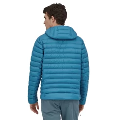 Jas Patagonia Men Down Sweater Hoody Wavy Blue -ontdek een breed assortiment van outdoor kleding 3 WBF22 84702 WAVB PL220