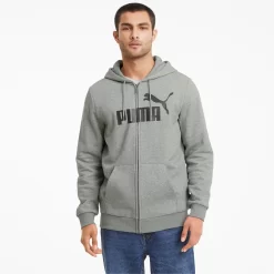 Vest Puma Men Essentials Big Logo Full Zip Hoodie Grey 9 Vest Puma Men Essentials Big Logo Full Zip Hoodie Grey -ontdek een breed assortiment van outdoor kleding 3 pumapum 586698 03modelshot01