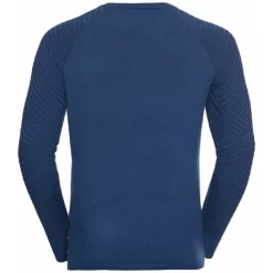 Longsleeve Odlo Men Unity Kinship Light Estate Blue Melange -ontdek een breed assortiment van outdoor kleding 322838