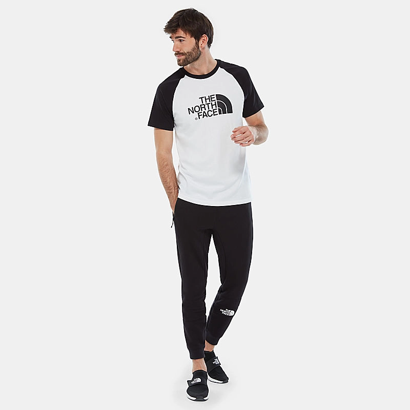 T-Shirt The North Face Men Raglan Easy Tee White Black 6 T-Shirt The North Face Men Raglan Easy Tee White Black - Afbeelding 4