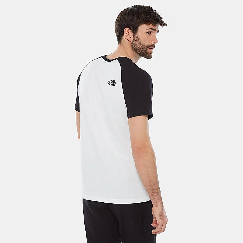 T-Shirt The North Face Men Raglan Easy Tee White Black 7 T-Shirt The North Face Men Raglan Easy Tee White Black - Afbeelding 5