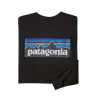 Shirt Patagonia Men L/S P6 Logo Responsibili Tee Black -ontdek een breed assortiment van outdoor kleding 38518 BLK