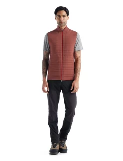 Bodywarmer Icebreaker Men ZoneKnit Insulated Vest Grape Lava -ontdek een breed assortiment van outdoor kleding 4 0A56FB383 3