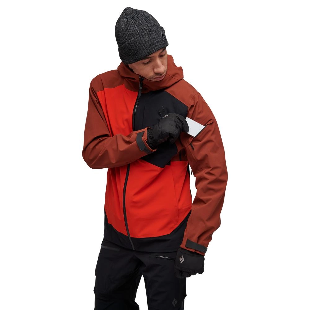 Ski Jas Black Diamond Men Recon Stretch Mulled Cider Black Octane 7 Ski Jas Black Diamond Men Recon Stretch Mulled Cider Black Octane - Afbeelding 5