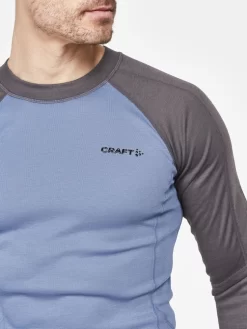 Ondershirt Craft Men Core Warm Baselayer LS Tee M Granite-Flow -ontdek een breed assortiment van outdoor kleding 4 1912532 985362 Core20Warm20Baselayer20LS20Tee20M Closeup3 Preview