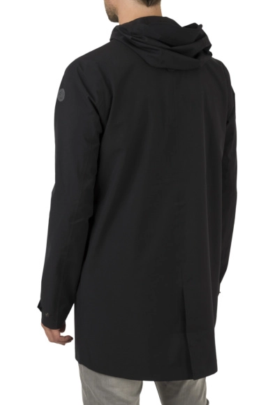 Regenjas AGU Men Urban Outdoor Long Parka Premium Rain Jacket Black 6 Regenjas AGU Men Urban Outdoor Long Parka Premium Rain Jacket Black - Afbeelding 4