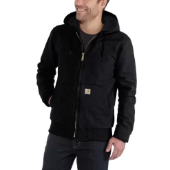 Jas Carhartt Men Duck Active Jacket Black -ontdek een breed assortiment van outdoor kleding 4 EU 104050 BLK AVL