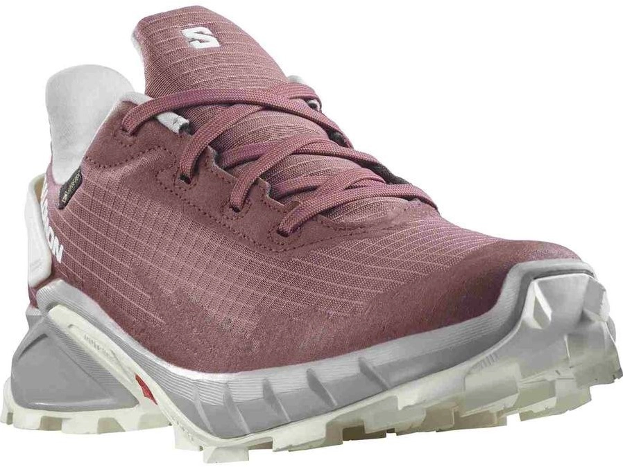 Trailrunning Schoen Salomon Women Alphacross 4 GTX Wild Ginger Ashes Of Roses White 6 Trailrunning Schoen Salomon Women Alphacross 4 GTX Wild Ginger Ashes Of Roses White - Afbeelding 4