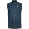 Hardloopvest Odlo Men Vest Run Easy S-Thermic Blue Wing Teal