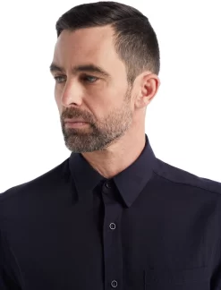 T-Shirt Icebreaker Men Steveston SS Shirt Midnight Navy -ontdek een breed assortiment van outdoor kleding 5 0A56EG401 4